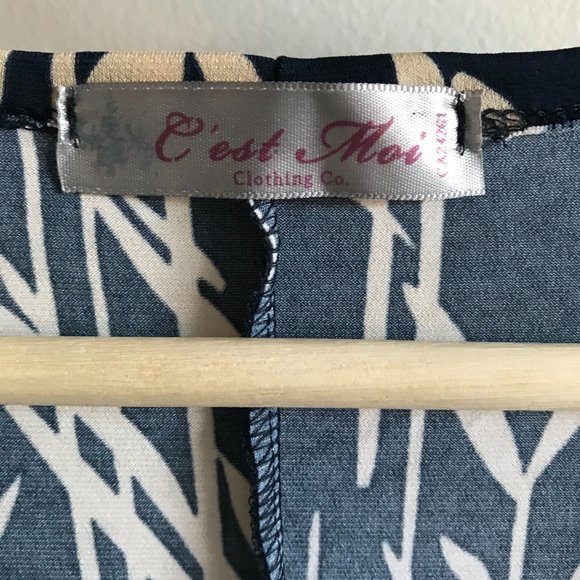 Blue wrap dress - Picture 3 of 4